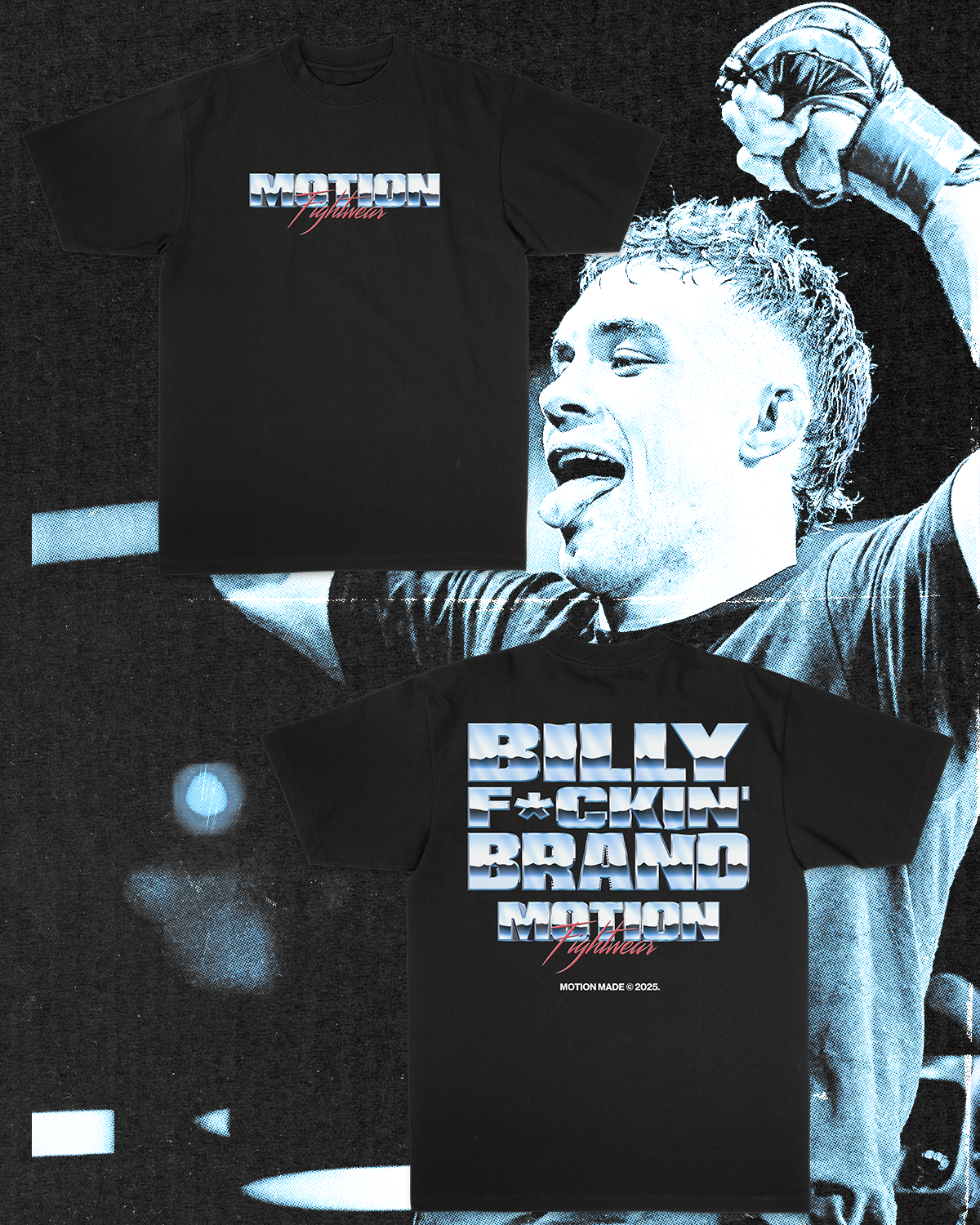 Motion Fightwear x Billy Brand Signature Chrome Tee